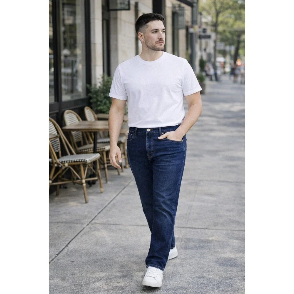 LEVI'S 512™ Slim Taper‎ Jeans – Men's 38x30 – Dark Blue Stretch – NEW WITH TAGS